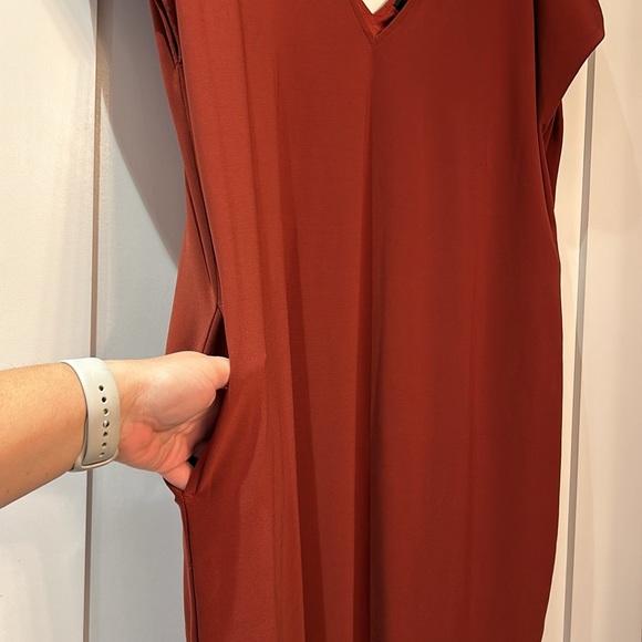 Halogen size XXL burn orange oversized dress. Summer dress. Fall dress. Like new - Picture 3 of 4
